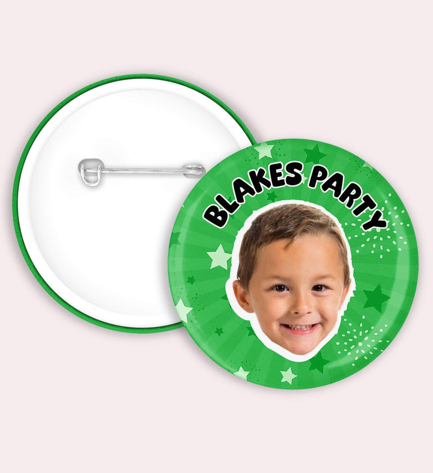 Personalised Birthday Badges - 58mm Photo Badge