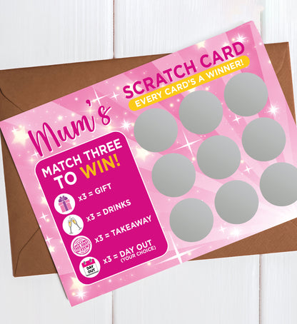 Mum's Scratch Card - Novelty Gift