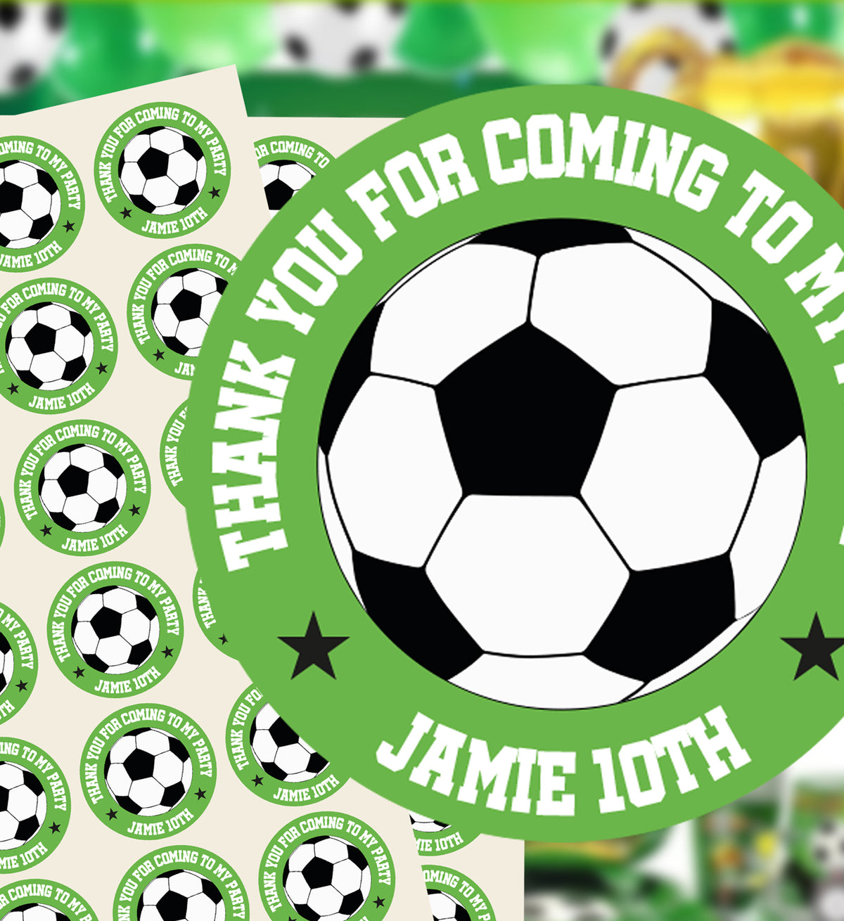 Sticker Football Net Personalised Football Stickers – Print Me This Handmade