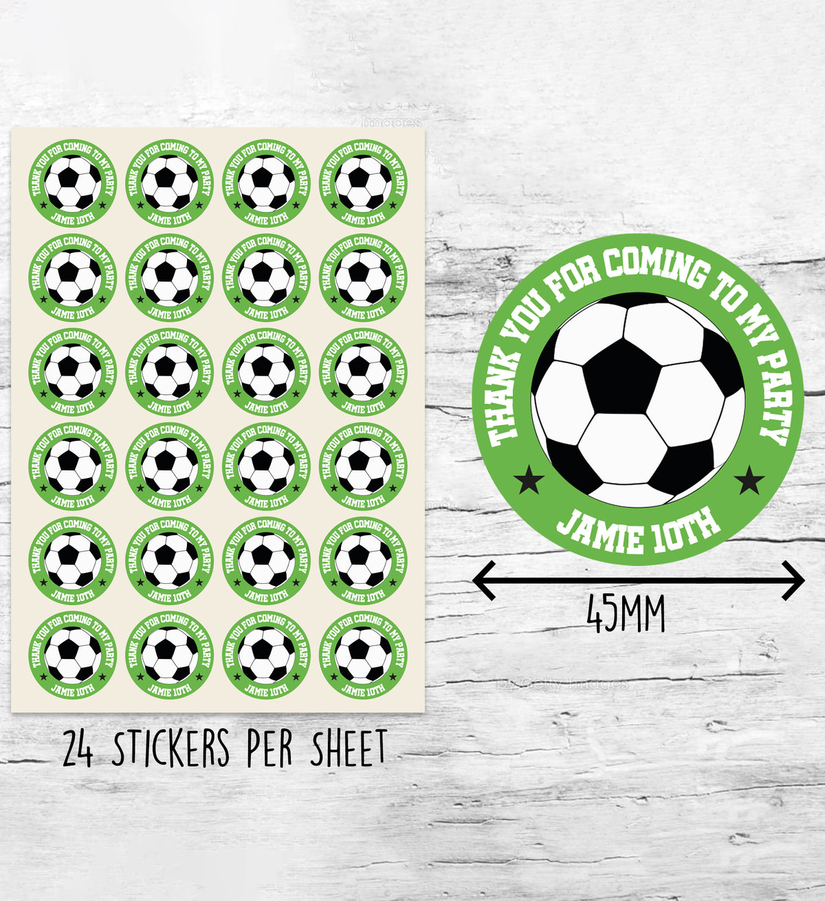 Football Net Sticker Personalised Football Stickers – Print Me This Handmade