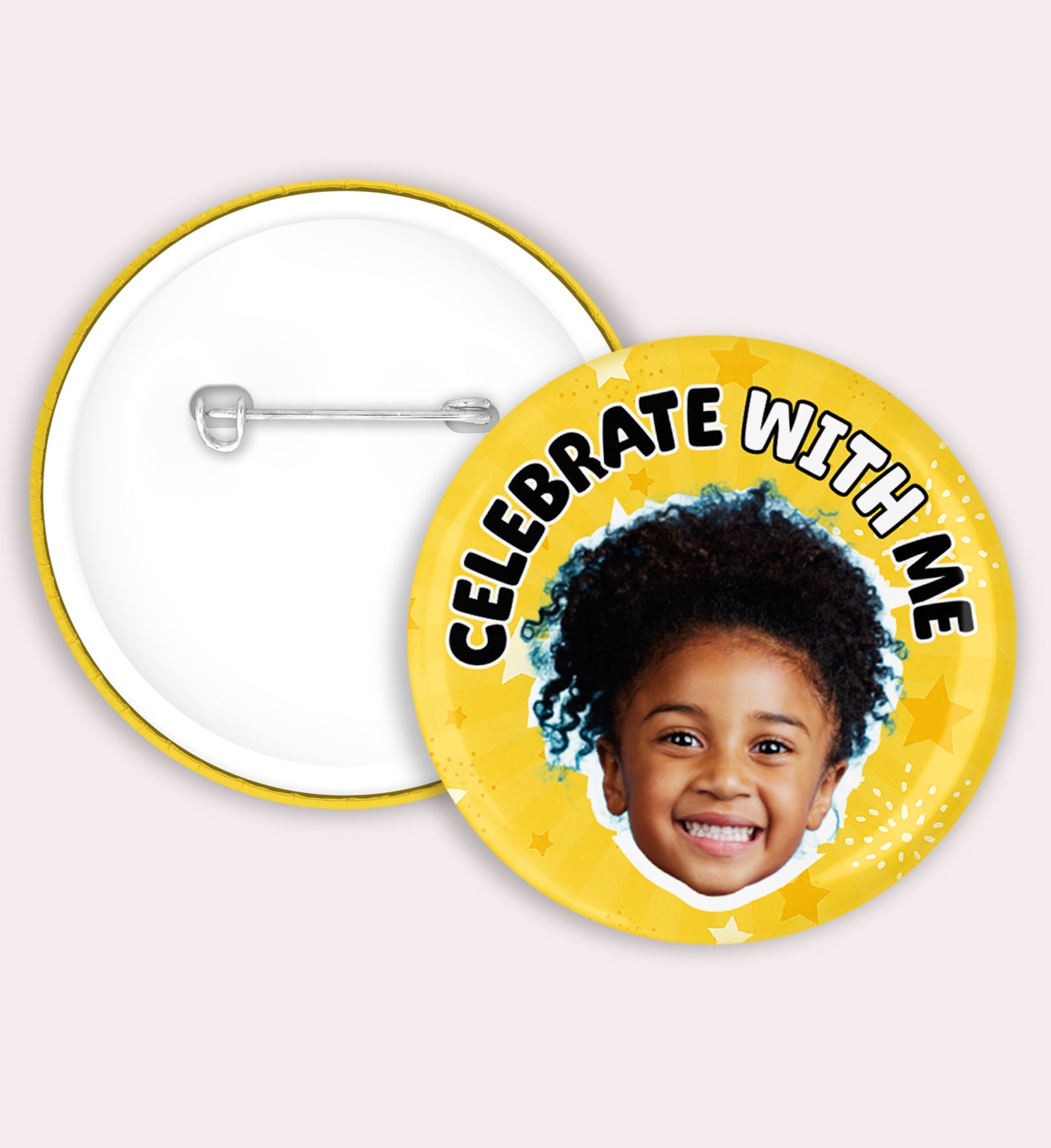 Personalised Birthday Badges - 58mm Photo Badge